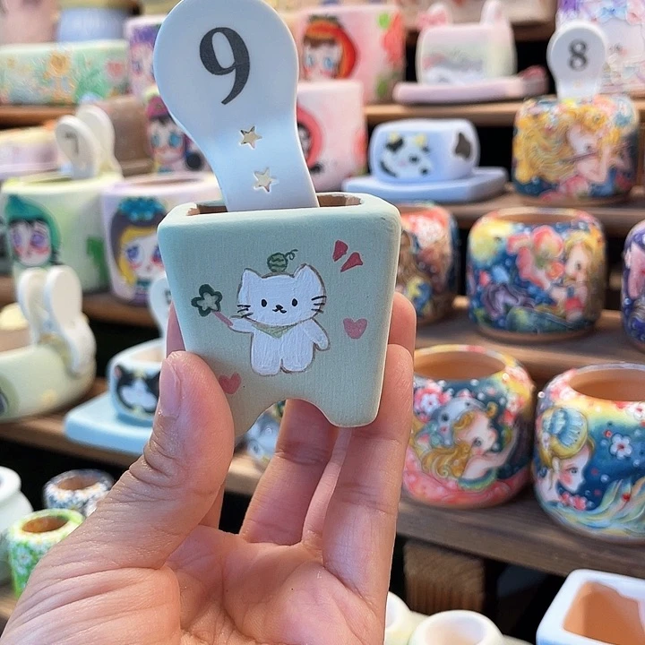 花盆9…..手工手绘花盆