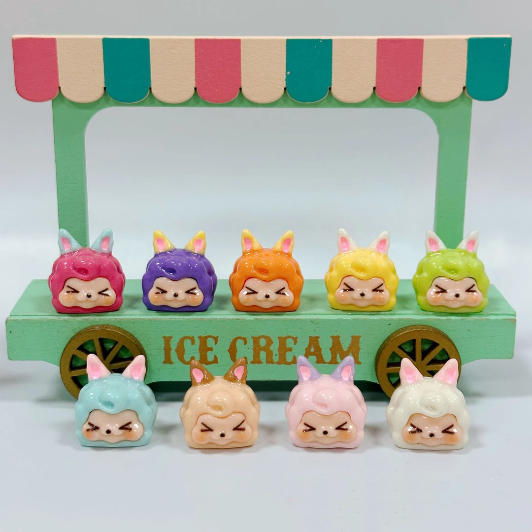 【九宫格】梦幻奶油渐变小KIKI萌粒可爱公仔摆件