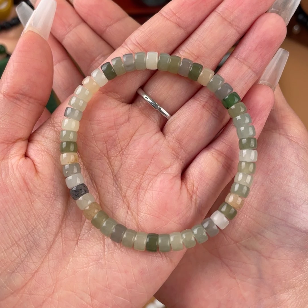 手链未镶嵌和田玉（糖玉）