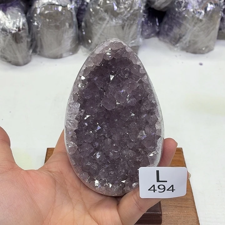 水晶摆件未镶嵌天然紫水晶