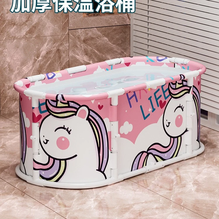 大号长方形泡澡桶可折叠浴桶洗澡桶大人加厚保温儿童沐浴桶洗澡盆