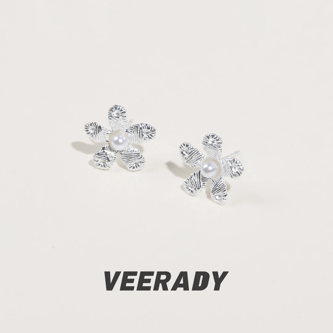 925银耳饰 花朵耳钉女款2025年新款潮小众高级感气质耳饰精致