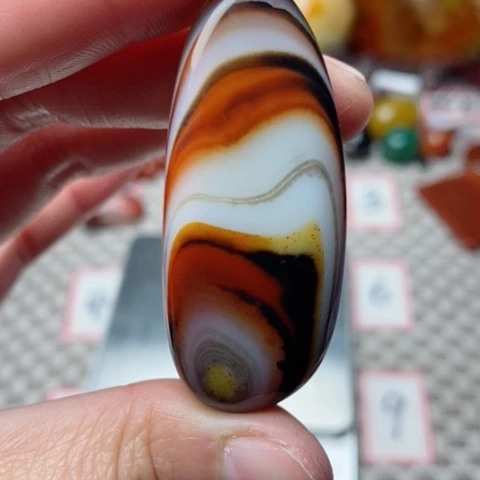 未镶嵌玛瑙/玉髓珠宝奇石醉**风打孔不退不换