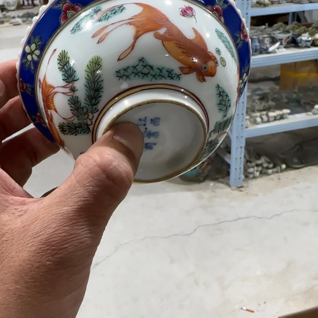 手绘瓷器，全部处理