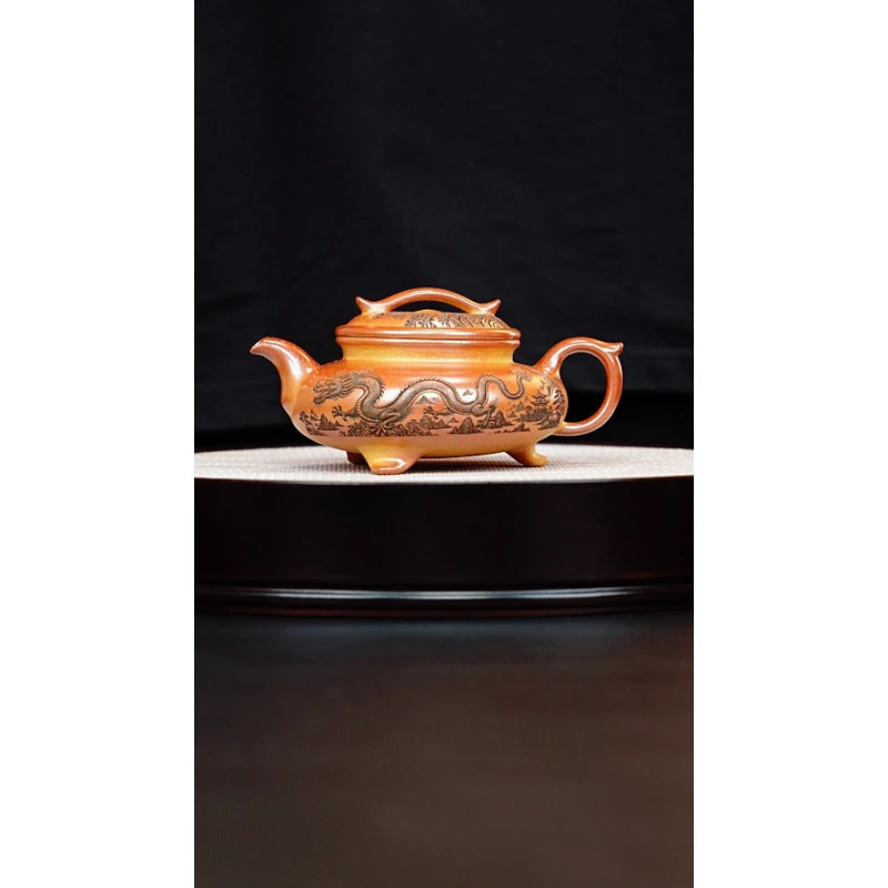 宜兴紫砂 三足云桥沉香泥 吴国政