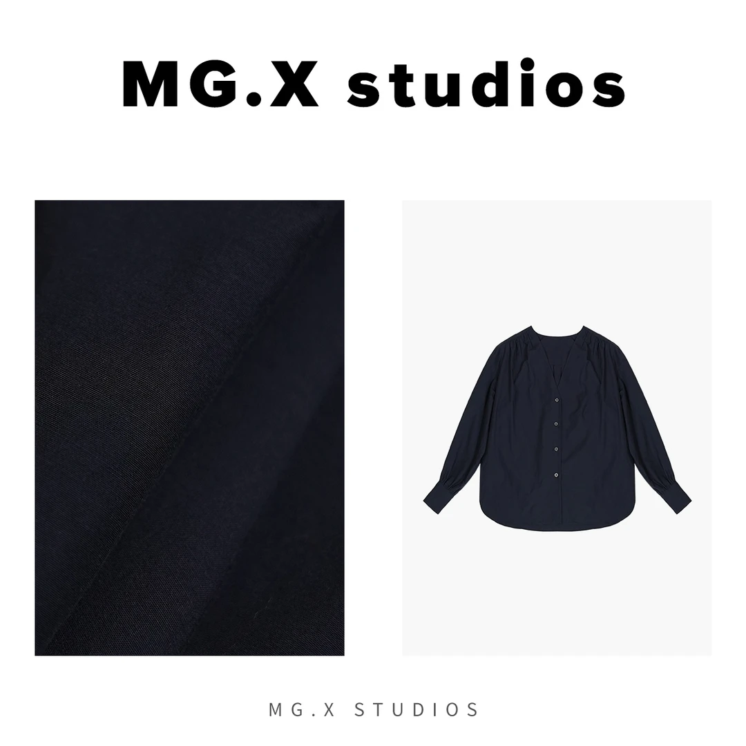 【伯克派】MGX新款简约舒适百搭衬衫女气质轻奢上衣