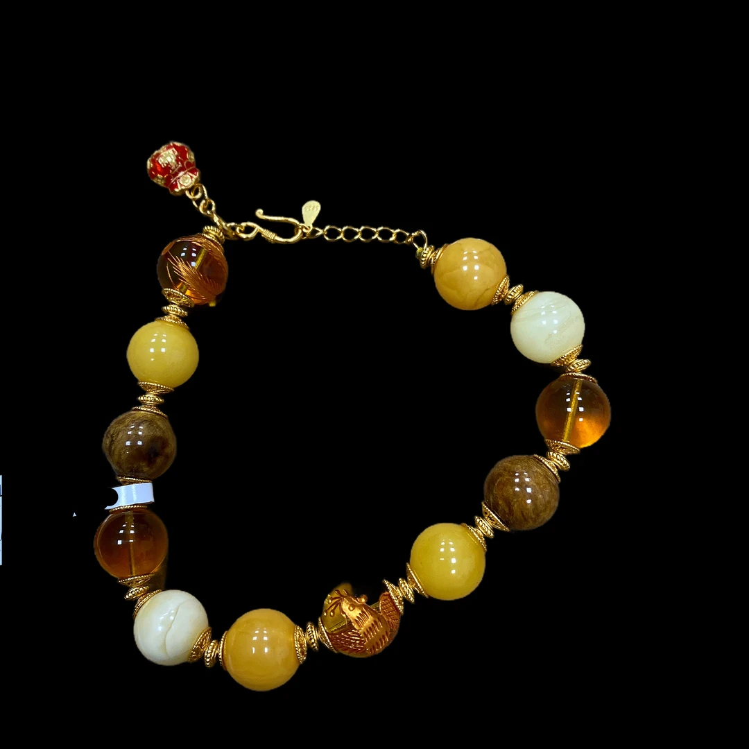 V7567蜜蜡手链孤品