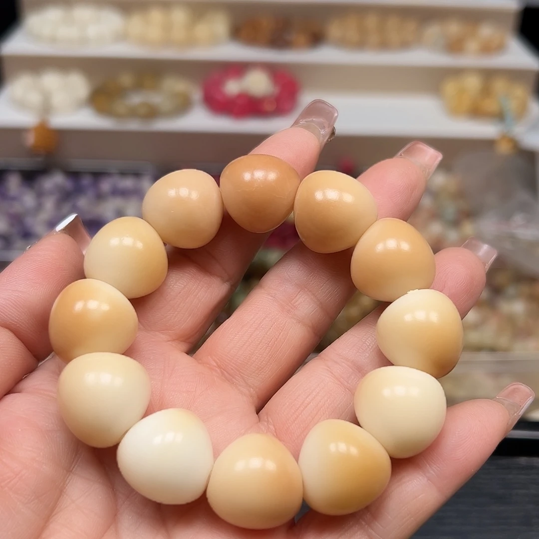 手串菩提根/象牙果卡20粉色山竹1条
