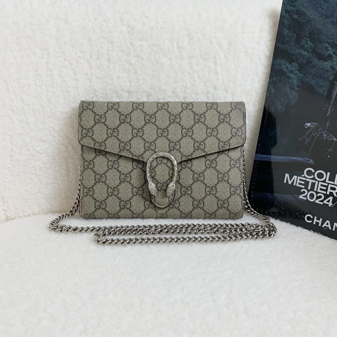 99新 Chanel/香奈儿 壹臻/老花拼红酒神woc 32846092