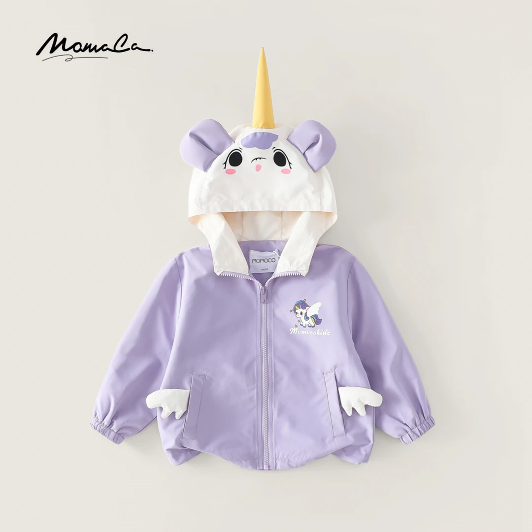 MOMOCO春秋季新款女童设计感卡通时尚可爱卡通外套77530107035