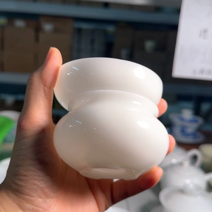 阿***玉微瑕冰种茶漏两件套38号