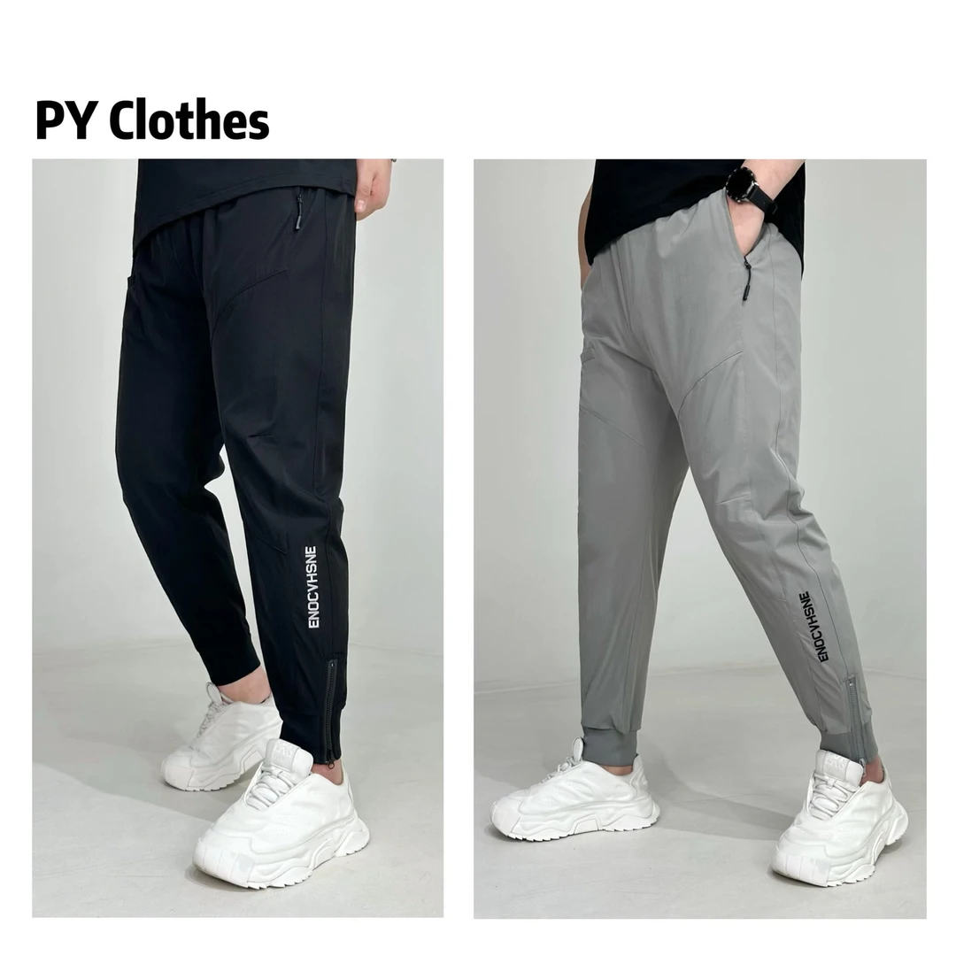 胖语大码男装  2025夏季新款百搭重工拼段户外速干小脚裤99739#S