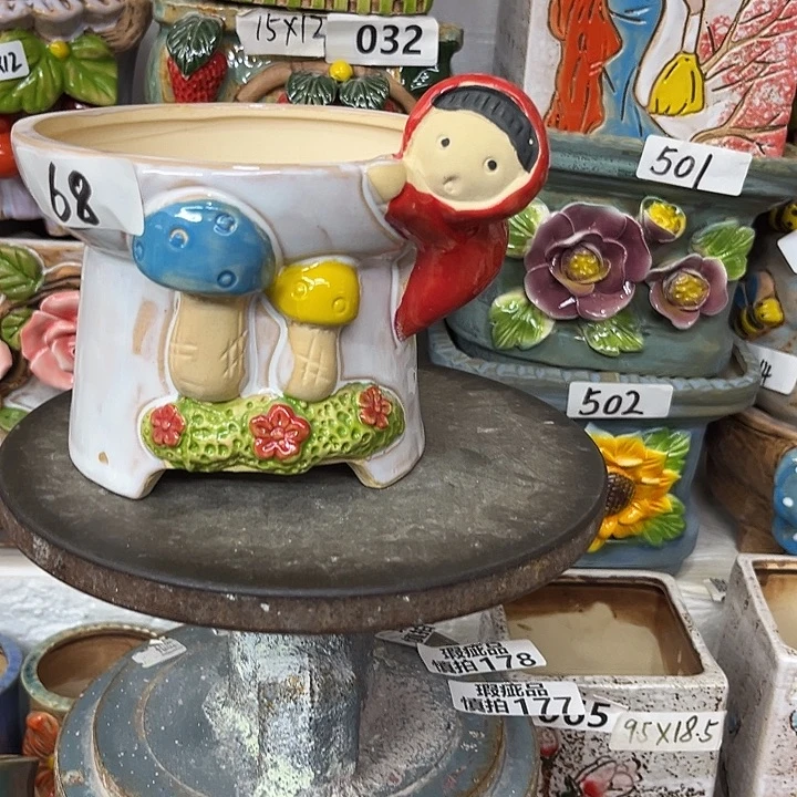 粗陶材质多肉花盆