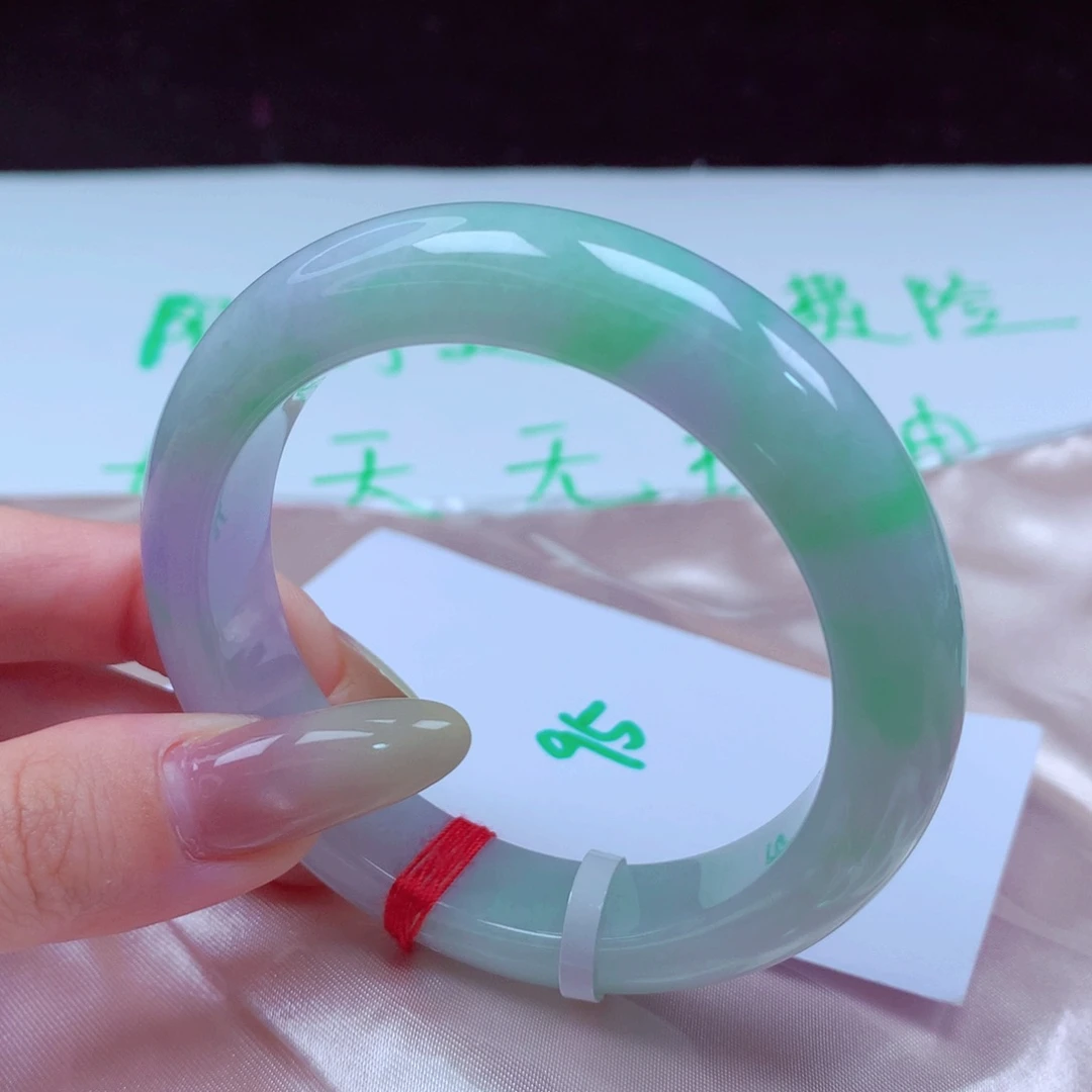 未镶嵌手镯翡翠天然缅甸翡翠A货手镯 95号