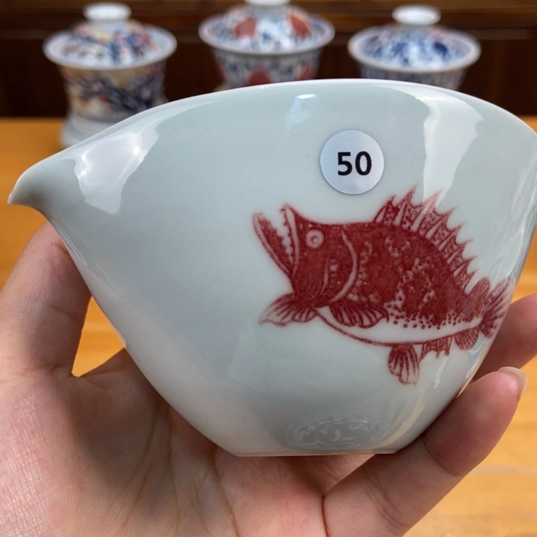 手绘现代茶具非古董