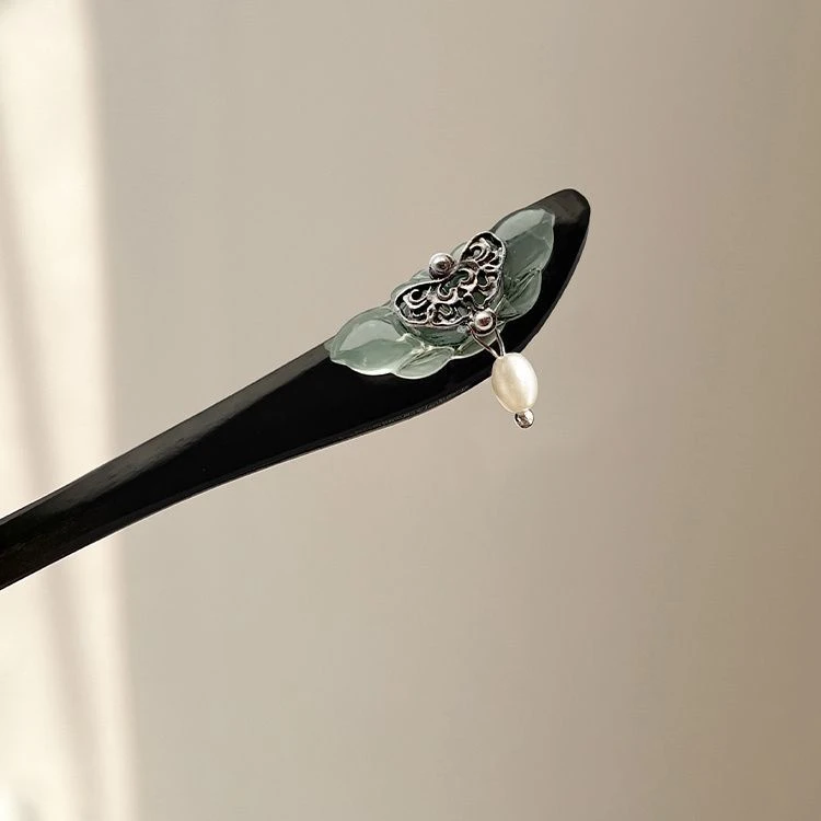 珍美妮新中式复古珍珠发簪女国风古典古风高级感盘发头饰旗袍马面