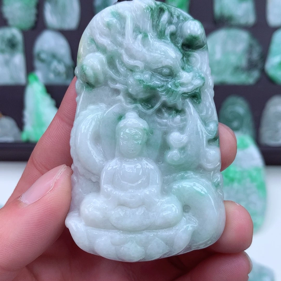 翡翠颈饰未镶嵌翡翠吊坠