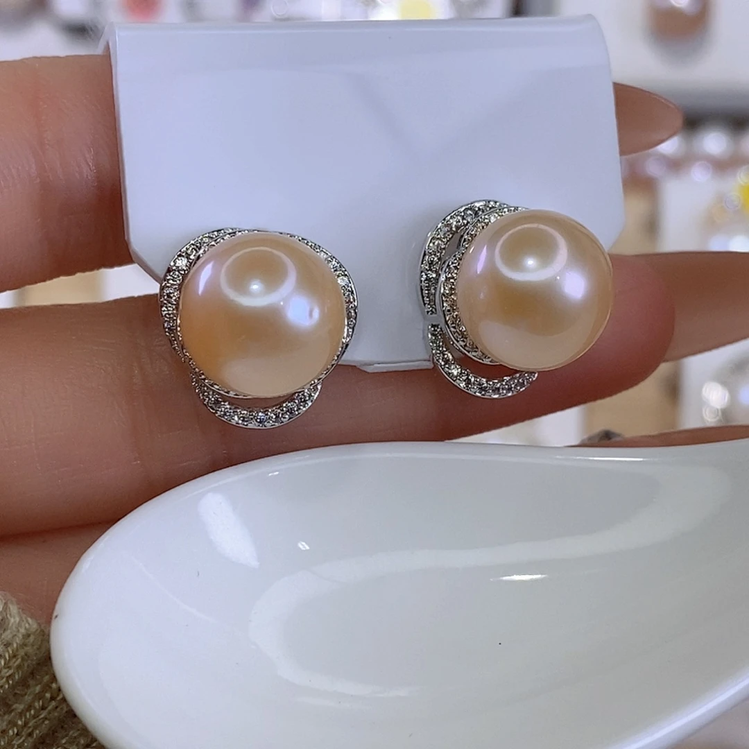 淡水珍珠耳饰未镶嵌F