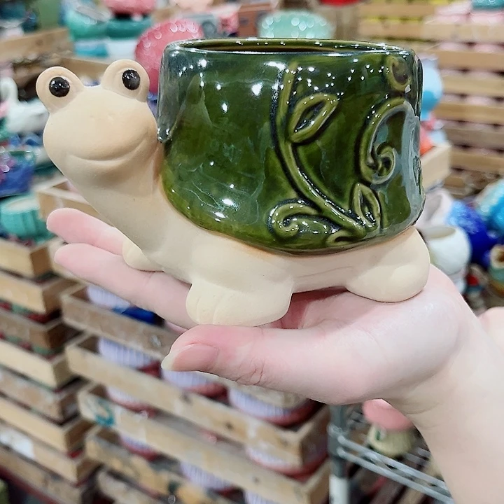 有孔.凑单10元陶瓷花盆发货！