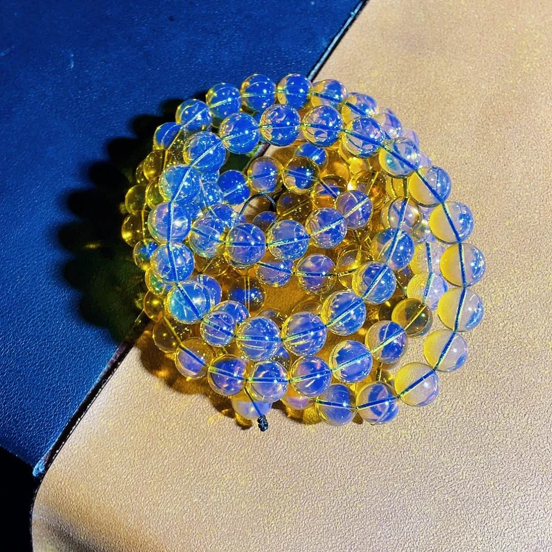 老***刘蓝珀未镶嵌裸石9加108净水天空蓝