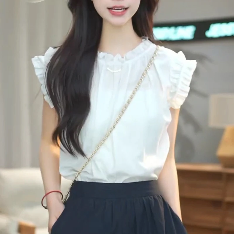 温柔减龄清新气质时尚百搭上衣女2025夏季新款宽松显瘦减龄穿搭
