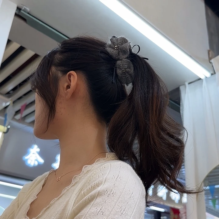 三醋酯纤维灰色橡胶花朵-4