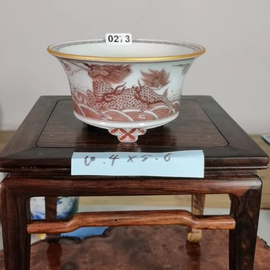 陶大德堂手工手绘釉盆