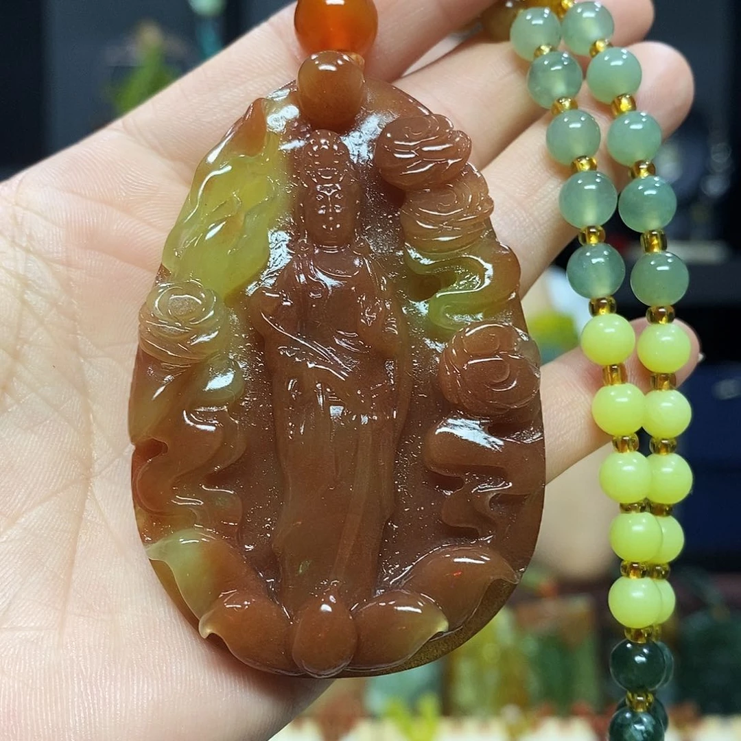 未镶嵌岫玉挂件吊坠