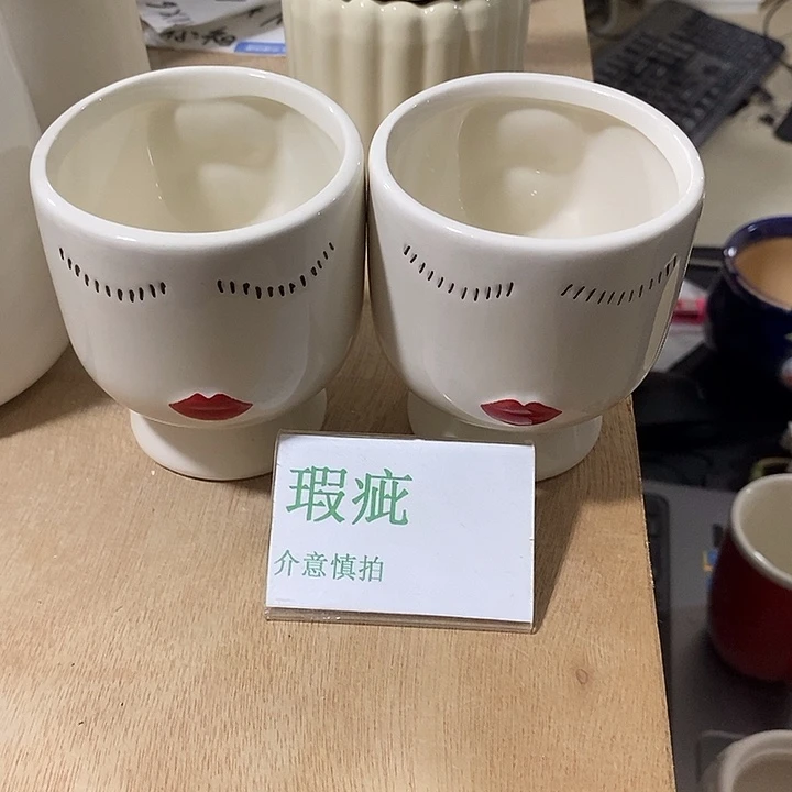 紫砂花盆多肉植物盆瑕疵有孔