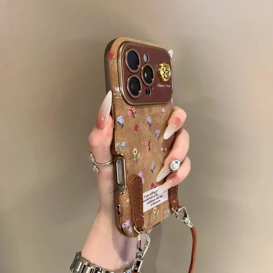 小碎花适用苹果17promax手机壳iphone16pro高级感苹果15防摔好看