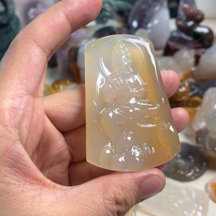玛瑙/玉髓未镶嵌吊坠(不含链)