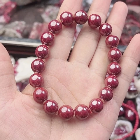 【闪购商品】天然辰砂南***子天然原矿朱砂手串