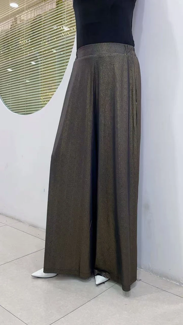 【辣妈精选】夏季长款百搭时尚阔腿裤