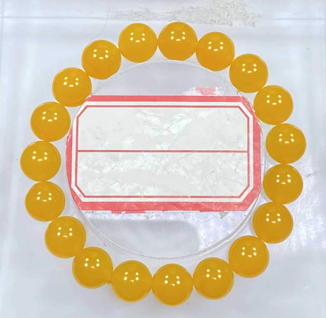 黄色10mm手串发一条B45