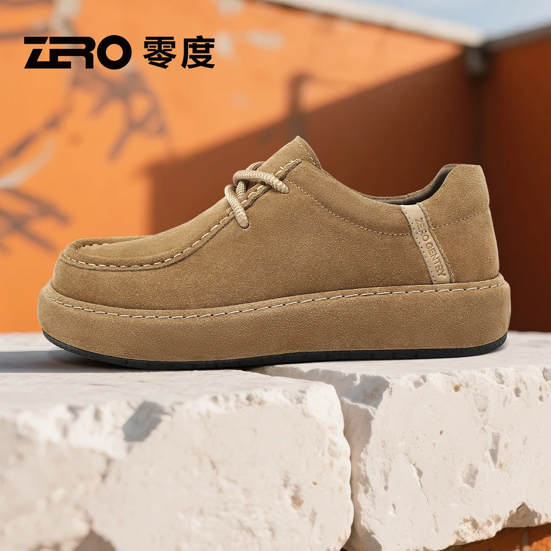 ZRO零度男士户外时尚百搭休闲鞋秋冬新品磨砂皮运动风男鞋53663