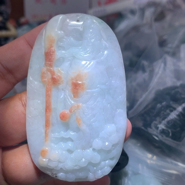 翡翠未镶嵌颈饰保真天然A货翡翠