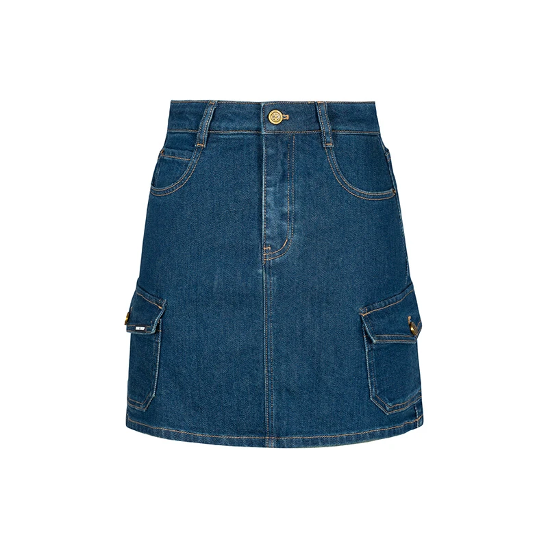 【大叔专属】商场同款春秋新品显瘦百搭高腰牛仔短裙N171B41032