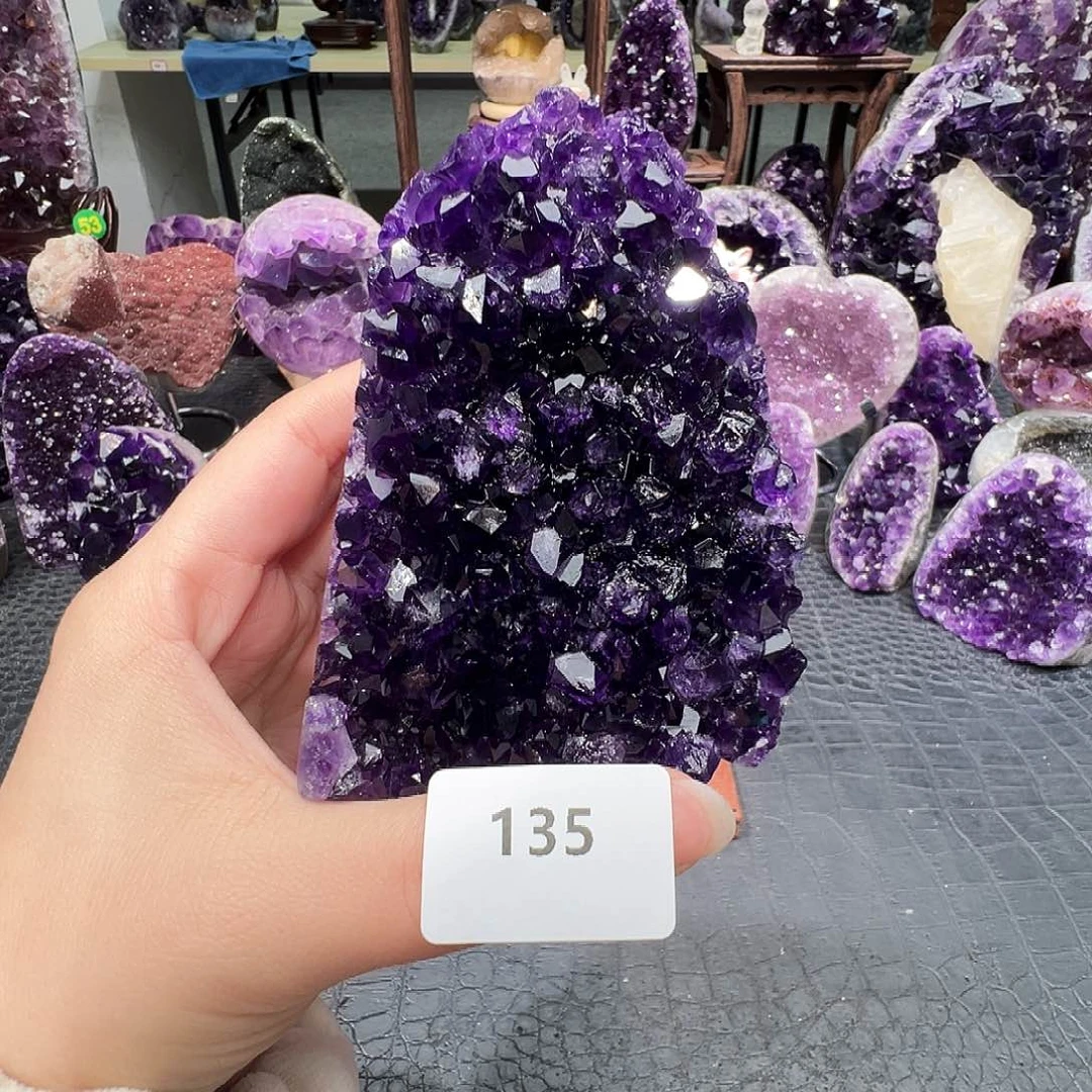 叮***叮未镶嵌紫晶珠宝半成品