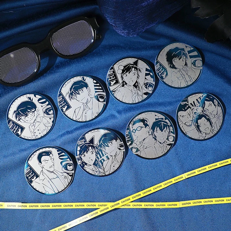 正版名侦探柯南独眼的残像【漫游拾光系列】金属徽章/银葱吧唧