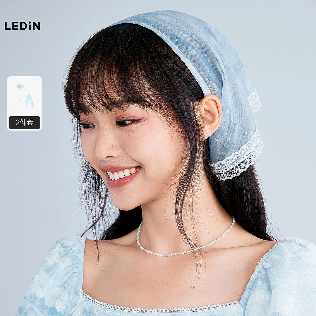 乐町x小野联名合作系列头巾发圈套装C1YHF2416