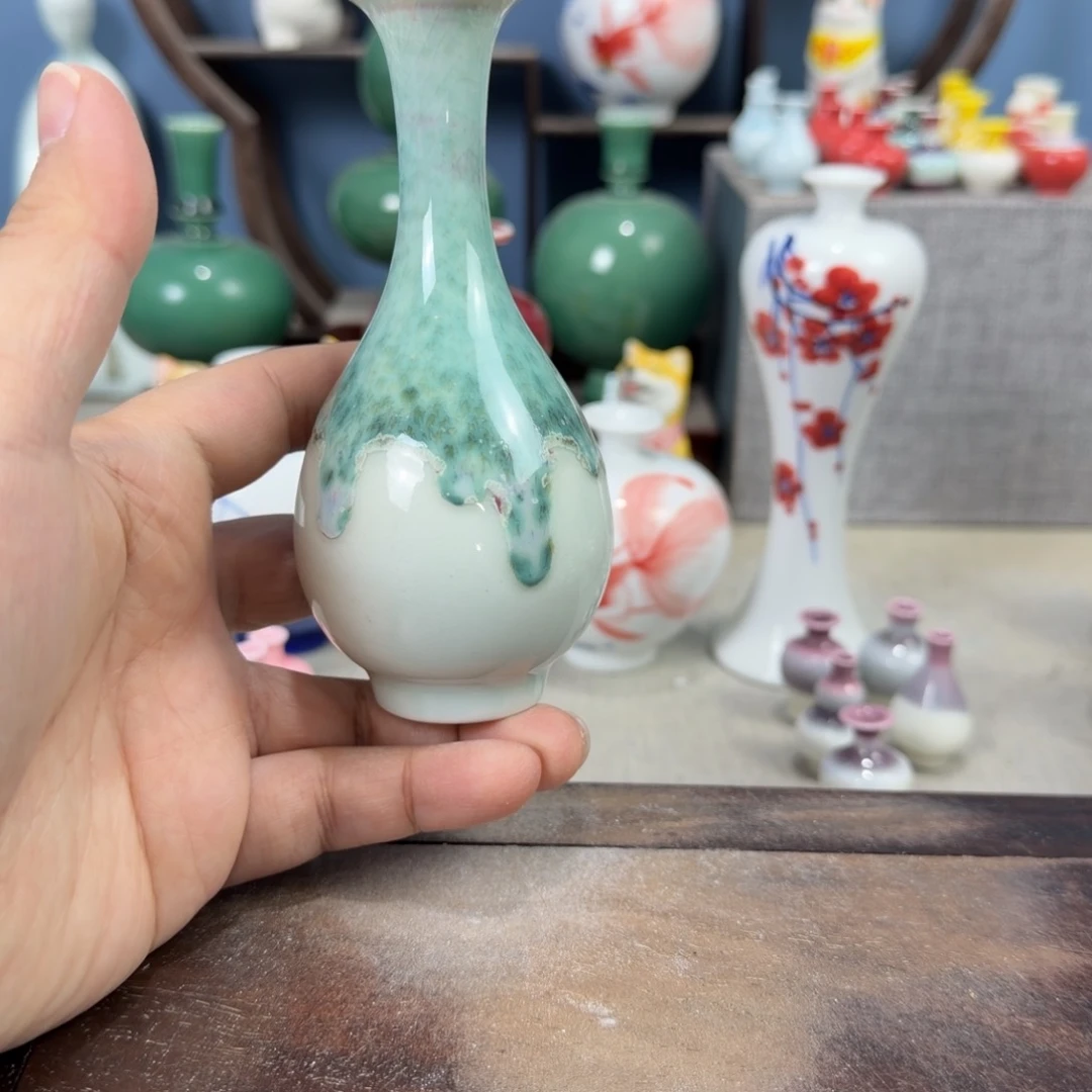 陶瓷手工小花器摆件