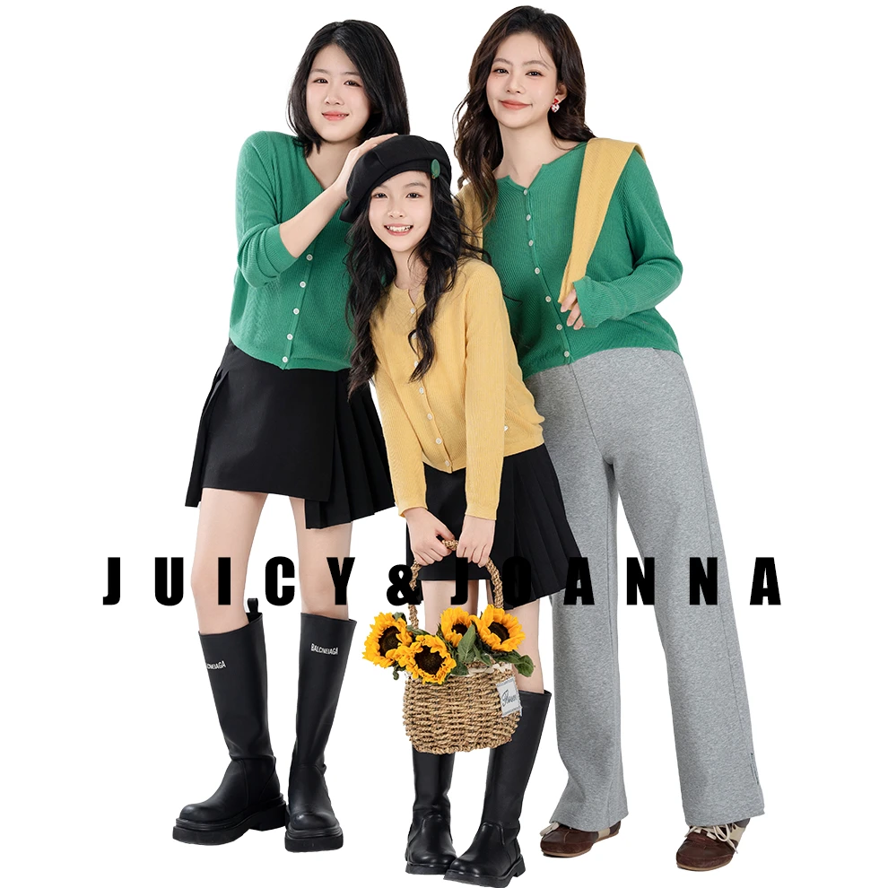 JUICY&JOANNA/橘子樱桃多色针织开衫（儿童）