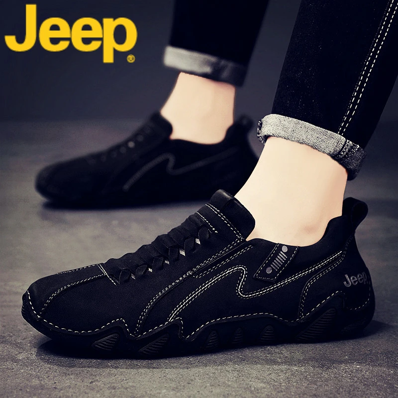 jeep吉普阿甘鞋男鞋秋冬季2025新款运动板鞋男士休闲豆豆鞋子男款