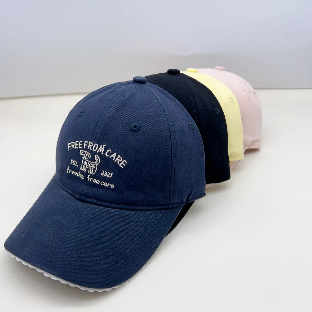 03858 花边棒球帽一个，四色，帽围57-60cm可调节