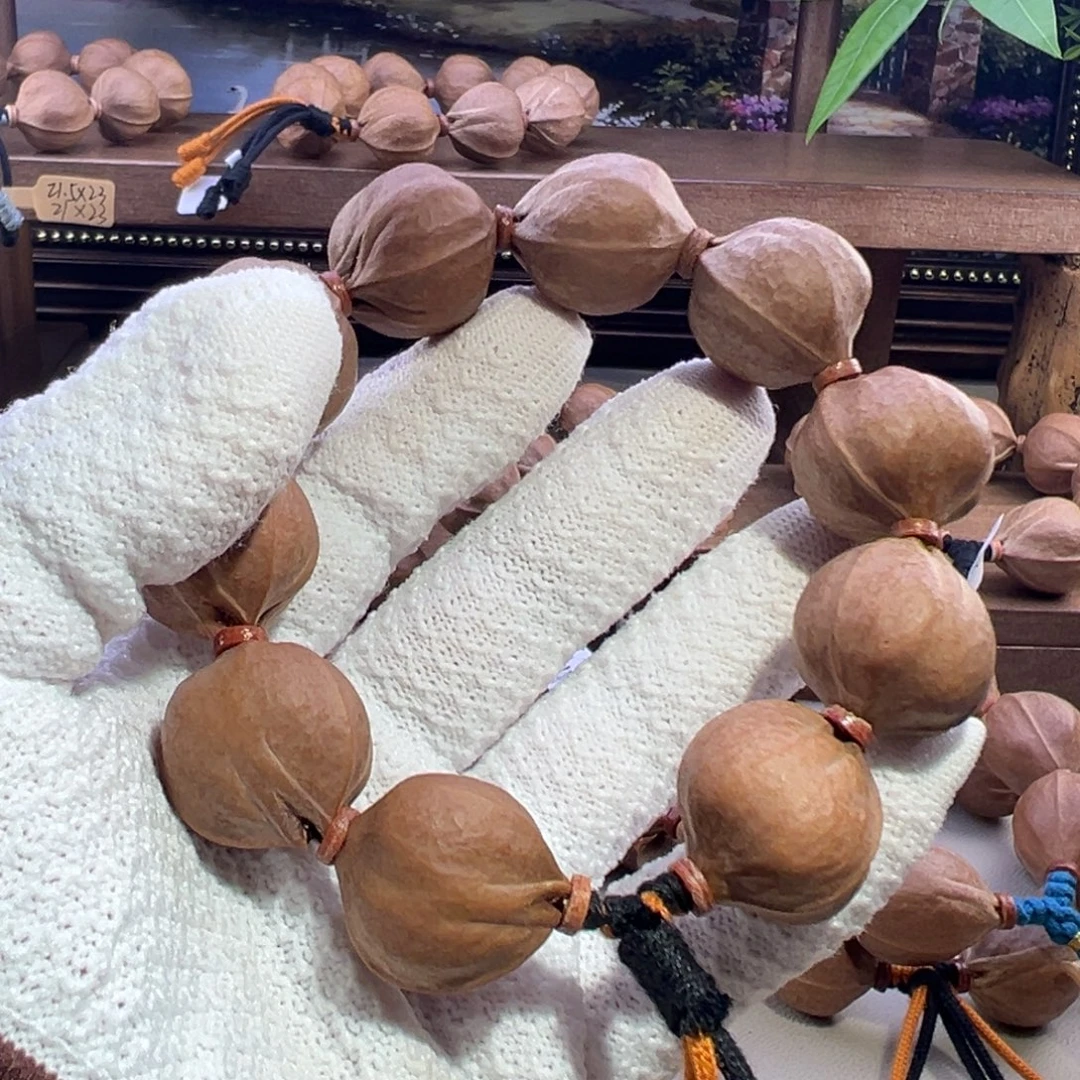 B***G橄榄核手串梅林铁核鲨鱼背素串 22×24