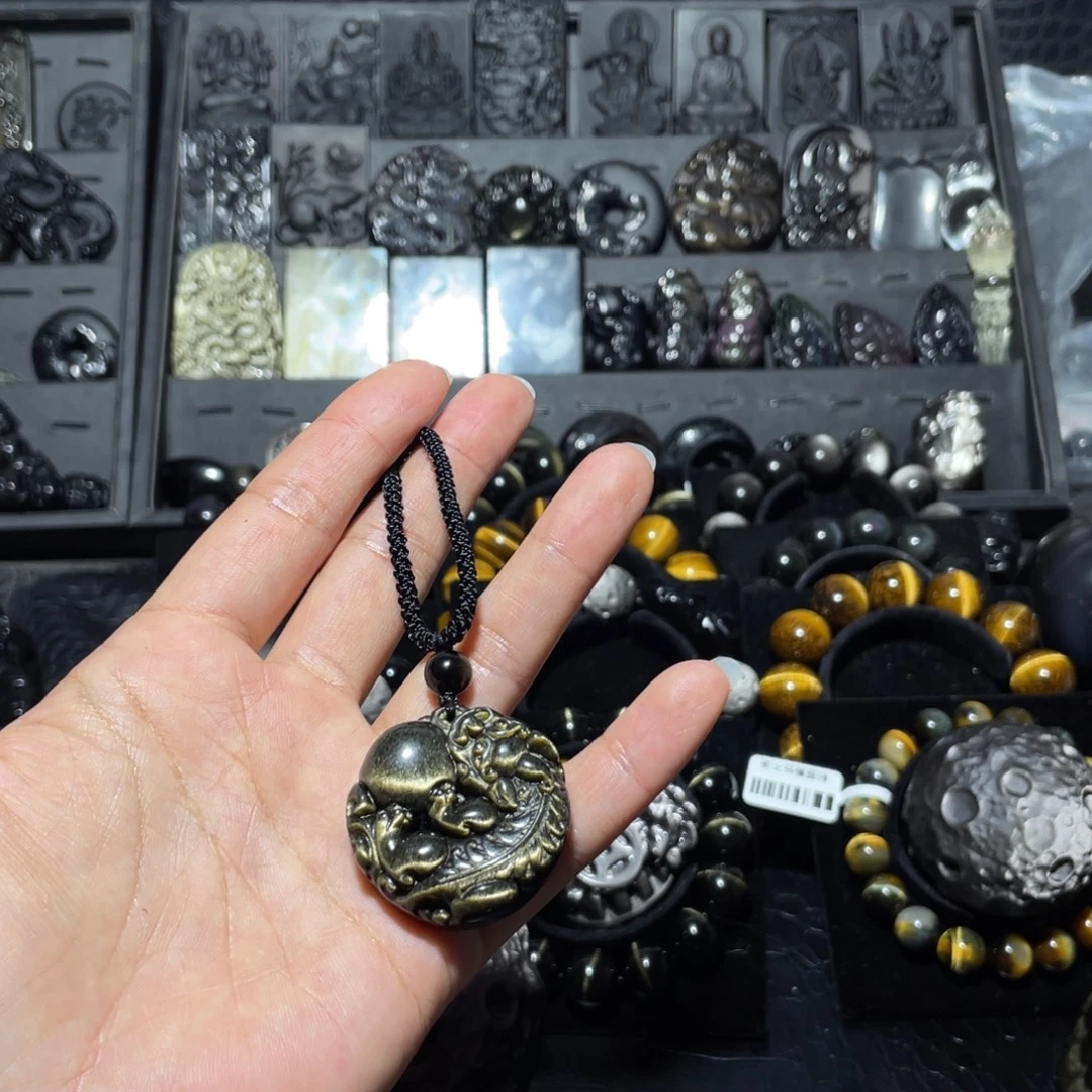 丹***丹黑曜岩未镶嵌珠宝奇石