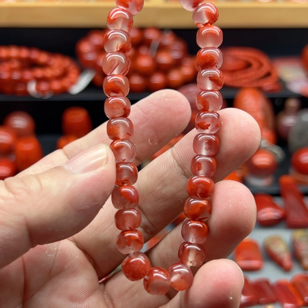 南红玛瑙手串未镶嵌
