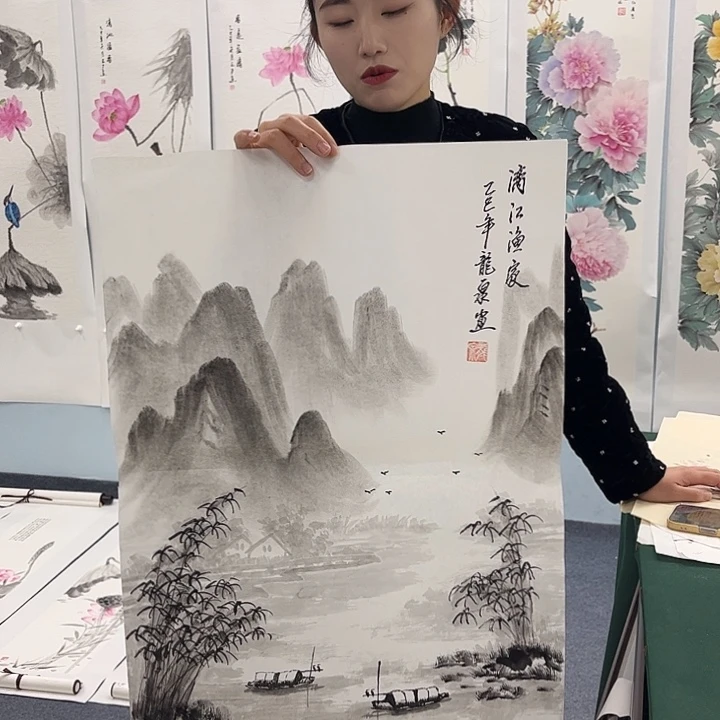国画宣纸国画纯手绘作品