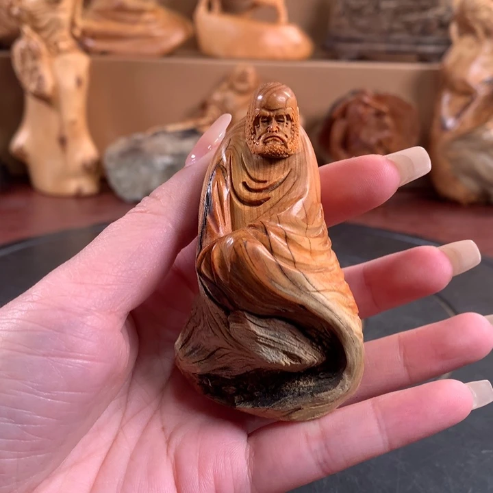 柏木（崖柏）根雕手把件