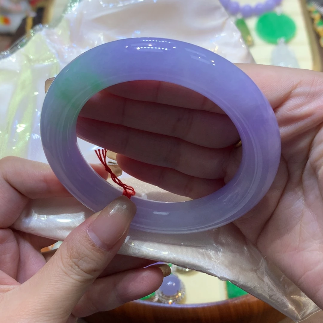 心***怡翡翠未镶嵌颈饰翡翠手镯